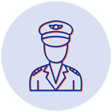 pilot simge vektör illüstrasyonu