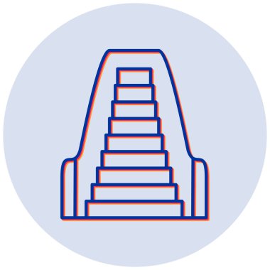 Piramit. Web simgesi basit tasarım