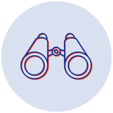 Dürbün. Web simgesi basit tasarım