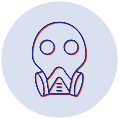 Yüz maskesi. Basit tasarım