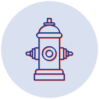 Yangın musluğu. Basit illüstrasyon