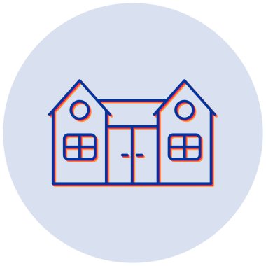 Ev. Web simgesi basit illüstrasyon