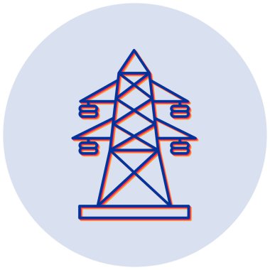 güç hattı vektör simgesi