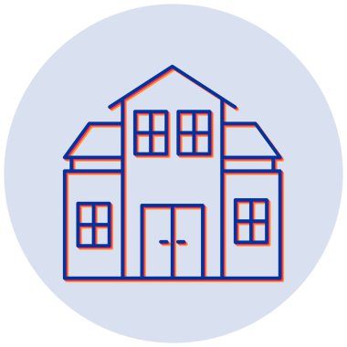 Ev. Web simgesi basit illüstrasyon