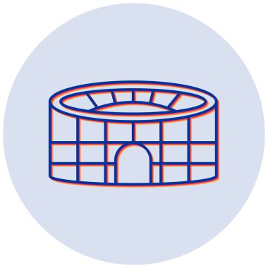 Stadyum. Web simgesi basit illüstrasyon