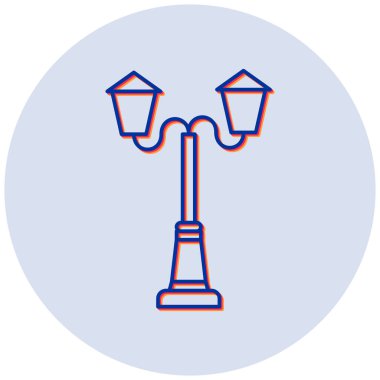 Fener modern simgesinin vektör illüstrasyonu 