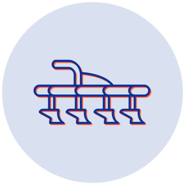 Pulluk modern simgesinin vektör illüstrasyonu 