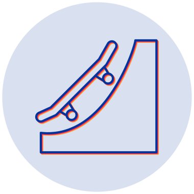 Ramp modern simgesinin vektör illüstrasyonu 