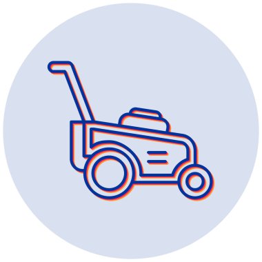 Grass Cutter modern simgesinin vektör illüstrasyonu 