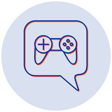 Joystick modern simgesinin vektör çizimi 