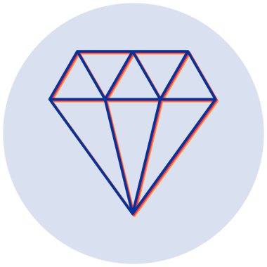 Elmasların vektör çizimi modern simge 