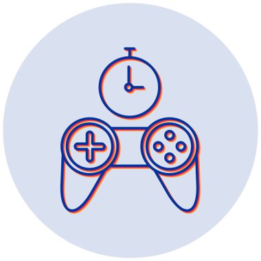 Latency modern simgesinin vektör illüstrasyonu 