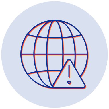 Network Issue modern simgesinin vektör illüstrasyonu 