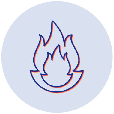 Ateş modern simgesinin vektör illüstrasyonu 