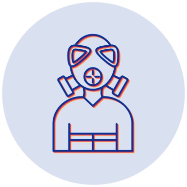 İtfaiyeci modern simgesinin vektör çizimi 