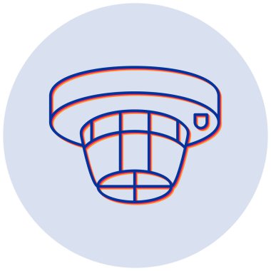 Modern Ateş Dedektörü simgesinin vektör çizimi 