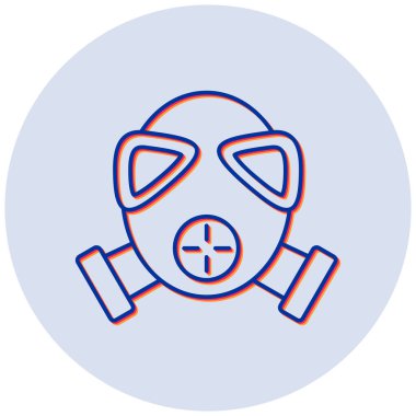 Ateş Maskesi modern simgesinin vektör çizimi 