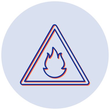 Yanıcı modern simgenin vektör illüstrasyonu 