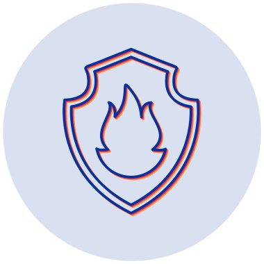 Sheild modern simgesinin vektör çizimi 