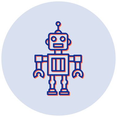 Robot modern simgenin vektör illüstrasyonu 
