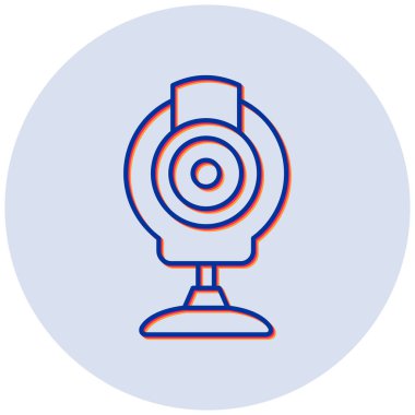 Webcam modern simgesinin vektör illüstrasyonu 