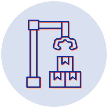 Modern İmalat simgesinin vektör illüstrasyonu 