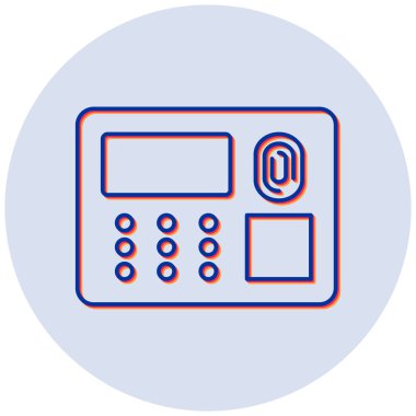 Parmak izi için vektör çizimi Modern simgeye eriş 