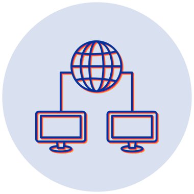 Dünya çapında modern simgenin vektör illüstrasyonu 