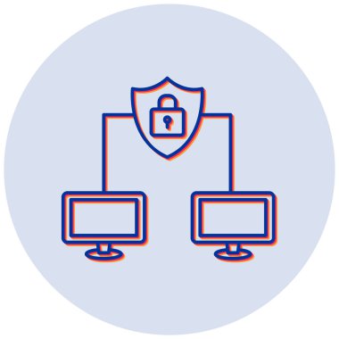 Güvenli modern simgenin vektör illüstrasyonu 