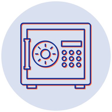 Güvenli Kutu modern simgesinin vektör çizimi 