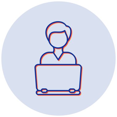 Modern simgeyi izlemenin vektör illüstrasyonu 