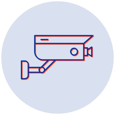 cctv modern simgesinin vektör illüstrasyonu 