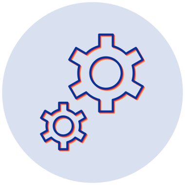 Ayarların vektör illüstrasyonu modern simge 