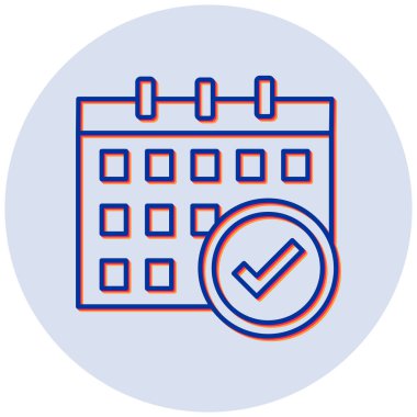Modern Planlayıcı simgesinin vektör illüstrasyonu 