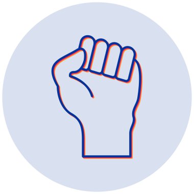 Protesto modern simgesinin vektör illüstrasyonu 