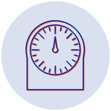 Mutfak Zamanlayıcısı modern simgesinin vektör çizimi 