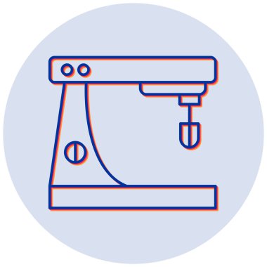 Modern simgeyi karıştırmanın vektör illüstrasyonu 