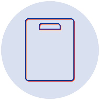 Kesme tahtası modern simgesinin vektör illüstrasyonu 