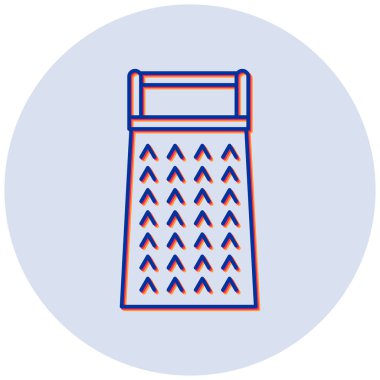 Grater modern simgesinin vektör illüstrasyonu 