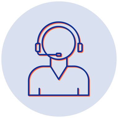 Müşteri desteği. Vektör illüstrasyonu