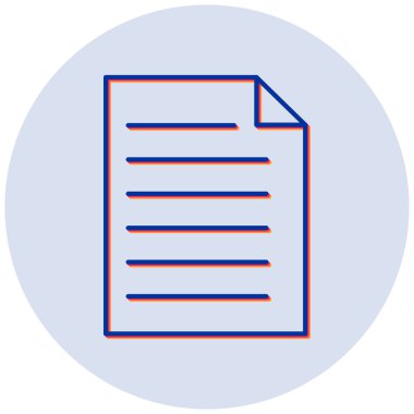 Belge. Web simgesi basit tasarım