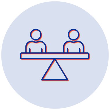 Stabilite modern simgesinin vektör illüstrasyonu 