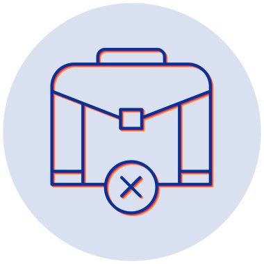 Çanta. Web simgesi basit illüstrasyon