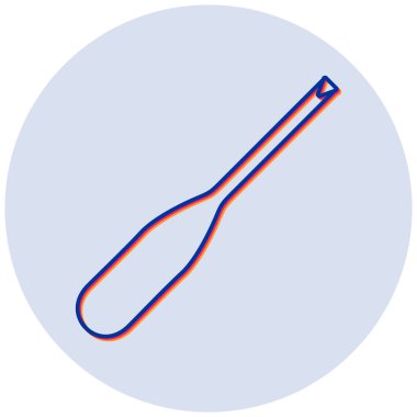 Ship Paddle modern simgesinin vektör çizimi 