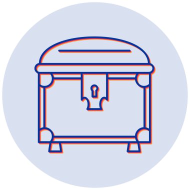 Göğüs modern simgesinin vektör illüstrasyonu 