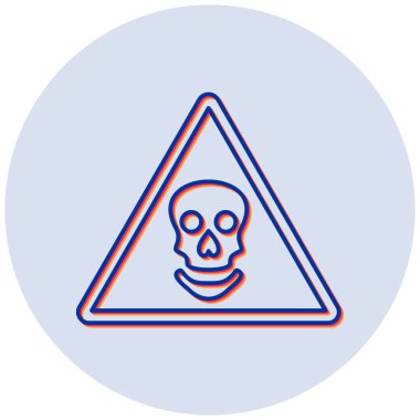 Tehlike modern simgesinin vektör çizimi 