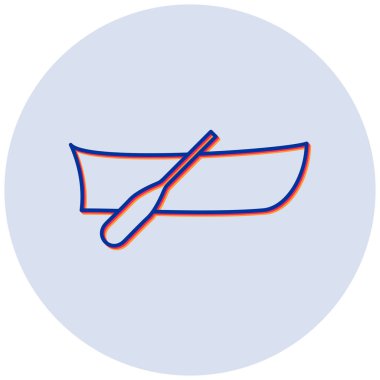 Tekne. Web simgesi basit illüstrasyon