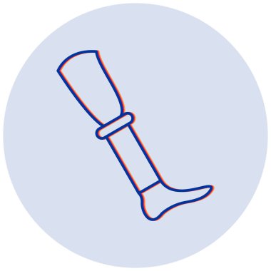 Ayak simgesi, basit tasarım vektör çizimi