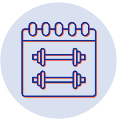 Dambıl simgesinin basit vektör çizimi