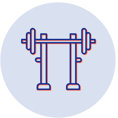 Jimnastik çubuğu vektör simgesi modern basit tasarım